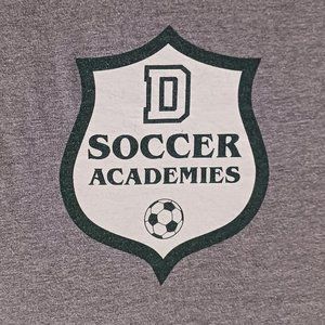 T Shirt Soccer Camp Academies Adult Size L Large Nike Gray Regular Fit